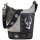 Domelo Canvas Hobo Trachtentasche mit Hirsch-Motiv. grau/schwarz