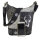 Domelo Canvas Hobo Trachtentasche mit Hirsch-Motiv. grau/schwarz
