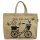 Domelo große Jute Einkaufskorb, 100% Vegane Einkaufstasche/ Handtasche