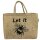 Domelo große Jute Einkaufskorb, 100% Vegane Einkaufstasche/ Handtasche