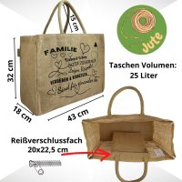 Jute bag Home Sweet Home, shopping bag, shopper