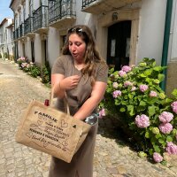 Jute bag Home Sweet Home, shopping bag, shopper