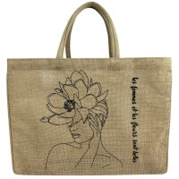 Domelo große Jute Einkaufskorb, 100% Vegane...