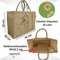 Jute bag Home Sweet Home, shopping bag, shopper