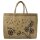 Domelo große Jute Einkaufskorb, 100% Vegane Einkaufstasche/ Handtasche