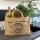 Domelo große Jute Einkaufskorb, 100% Vegane Einkaufstasche/ Handtasche