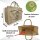 Domelo große Jute Einkaufskorb, 100% Vegane Einkaufstasche/ Handtasche