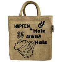 Domelo kleine Jute Einkaufstasche, Flaschenträger mit 6 Fächer. 100% Vegane Bierflaschenträge #1