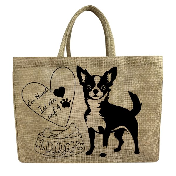 Jute bag Home Sweet Home, shopping bag, shopper