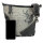 Domelo Canvas Tasche. Große Trachtentasche. Umhängetasche  Schultertasche grau