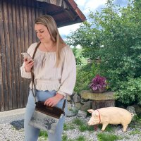 Domelo Vintage Tasche Trachten Umhängetasche...