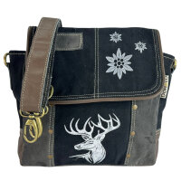 Domelo Messenger Tasche aus Canvas und Leder. Crossover...