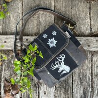 Domelo Messenger Tasche aus Canvas und Leder. Crossover...