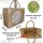 Domelo große Jute Einkaufskorb, 100% Vegane Einkaufstasche/ Handtasche