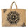 Domelo große Jute Einkaufskorb, 100% Vegane Einkaufstasche/ Handtasche
