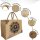 Domelo große Jute Einkaufskorb, 100% Vegane Einkaufstasche/ Handtasche