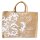 Domelo große Jute Einkaufskorb, 100% Vegane Einkaufstasche/ Handtasche