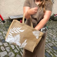 Domelo große Jute Einkaufskorb, 100% Vegane...