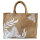Domelo große Jute Einkaufskorb, 100% Vegane Einkaufstasche/ Handtasche