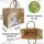 Domelo große Jute Einkaufskorb, 100% Vegane Einkaufstasche/ Handtasche