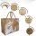 Domelo große Jute Einkaufskorb, 100% Vegane Einkaufstasche/ Handtasche