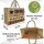 Domelo große Jute Einkaufskorb, 100% Vegane Einkaufstasche/ Handtasche