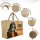 Domelo große Jute Einkaufskorb, 100% Vegane Einkaufstasche/ Handtasche