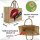 Domelo große Jute Einkaufskorb, 100% Vegane Einkaufstasche/ Handtasche