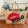 Domelo große Jute Einkaufskorb, 100% Vegane Einkaufstasche/ Handtasche