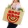 Domelo große Jute Einkaufskorb, 100% Vegane Einkaufstasche/ Handtasche