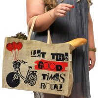 Domelo große Jute Einkaufskorb, 100% Vegane...