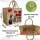 Domelo große Jute Einkaufskorb, 100% Vegane Einkaufstasche/ Handtasche