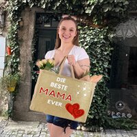 Domelo große Jute Einkaufskorb, 100% Vegane...