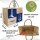 Domelo große Jute Einkaufskorb, 100% Vegane Einkaufstasche/ Handtasche