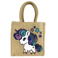 Domelo Mädchentasche, Jute Handtasche für...