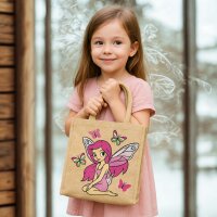 Domelo Mädchentasche, Jute Handtasche für...