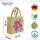 Domelo Mädchentasche, Jute Handtasche für Mädchen, kleine Kindertasche, Sommer Mädchen Tasche, Mädchen Badetasche mit Fee Motiv.