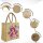 Domelo Mädchentasche, Jute Handtasche für Mädchen, kleine Kindertasche, Sommer Mädchen Tasche, Mädchen Badetasche mit Fee Motiv.