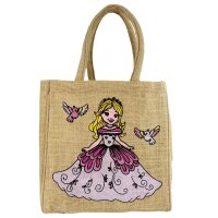 Domelo Mädchentasche, Jute Handtasche für...