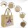 Domelo Mädchentasche, Jute Handtasche für Mädchen, kleine Kindertasche, Sommer Mädchen Tasche, Mädchen Badetasche mit Prinzessin Motiv.