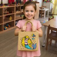 Domelo Mädchentasche, Jute Handtasche für...