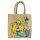Domelo Mädchentasche, Jute Handtasche für Mädchen, kleine Kindertasche, Sommer Mädchen Tasche, Mädchen Badetasche mit Meerjungfrau Motiv.