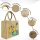 Domelo Mädchentasche, Jute Handtasche für Mädchen, kleine Kindertasche, Sommer Mädchen Tasche, Mädchen Badetasche mit Meerjungfrau Motiv.