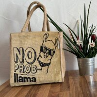 Domelo Jute Einkaufskorb, Vegane Einkaufstasche. Kleine Damen Handtasche