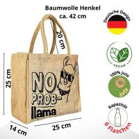 Domelo Jute Einkaufskorb, Vegane Einkaufstasche. Kleine Damen Handtasche