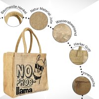 Domelo Jute Einkaufskorb, Vegane Einkaufstasche. Kleine Damen Handtasche