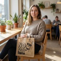 Domelo Jute Einkaufskorb, Vegane Einkaufstasche. Kleine Damen Handtasche