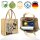 Domelo Jute Einkaufskorb, Vegane Einkaufstasche. Kleine Damenhandtasche