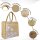 Domelo Jute Einkaufskorb, Vegane Einkaufstasche. Kleine Damen Handtasche