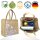 Domelo Jute Einkaufskorb, Vegane Einkaufstasche. Kleine Damenhandtasche